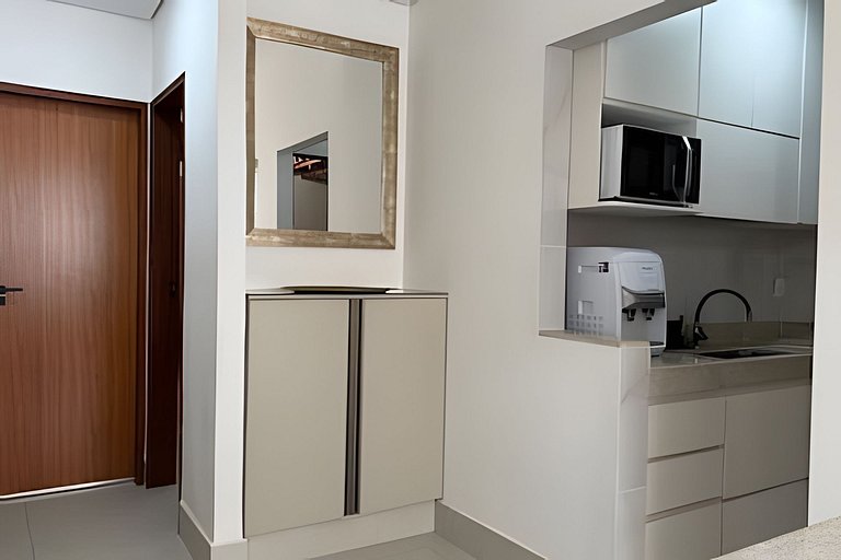 Apto Completo em Araxá | Ar, Suíte + Garagem
