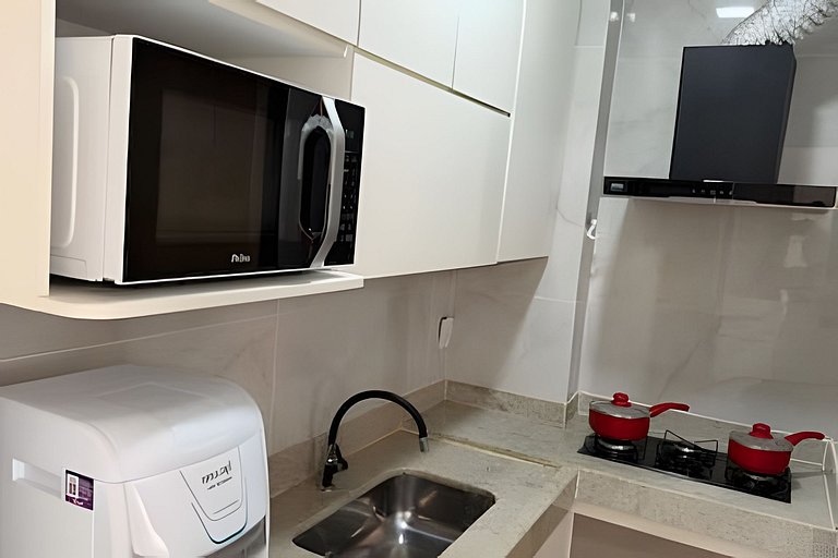 Apto Completo em Araxá | Ar, Suíte + Garagem