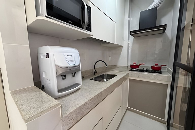 Apto Completo em Araxá | Ar, Suíte + Garagem